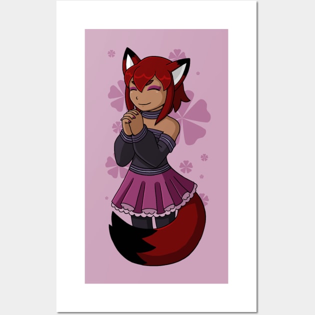 Rubi Skirt Wall Art by Firestorm Fox